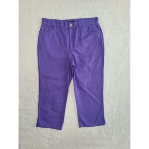 Lauren Jeans Ralph Lauren Pants Capri Size 6 Purple (Sample)